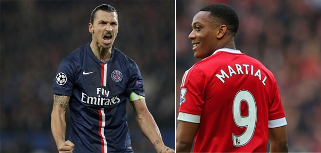 Martial muốn đá cặp cùng Ibrahimovic trong màu áo M.U