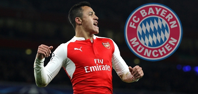 Arsenal lo lắng vì Bayern quyết chiêu mộ Alexis Sanchez