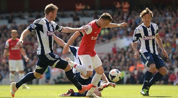 Kết quả trận đấu Arsenal vs West Brom