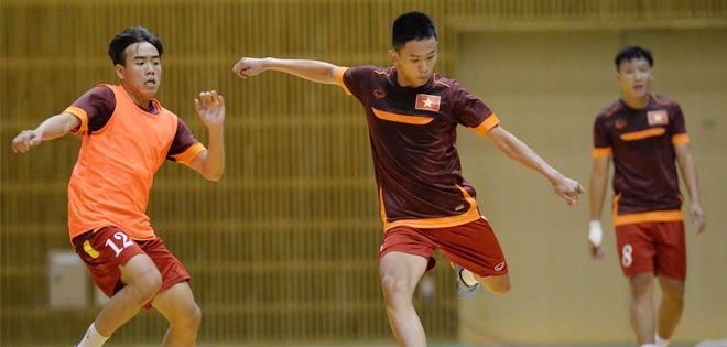 Tuyển futsal VN tự tin trước trận đánh lớn