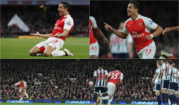 Video bàn thắng: Arsenal 2-0 West Brom (Vòng 30 Ngoại hạng Anh)
