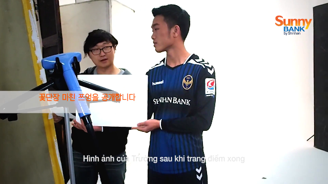 VIDEO: Lương Xuân Trường bận rộn đóng quảng cáo ở Hàn Quốc