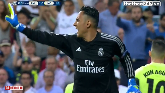 VIDEO: Keylor Navas lao ra biên cản phá dũng mãnh như Neuer