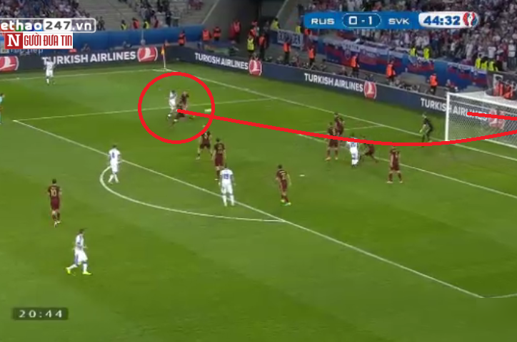 VIDEO: Siêu phẩm của Hamsik nâng tỷ số lên 2-0 cho Slovakia