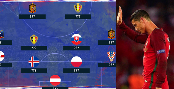 Nhật ký Euro 2016 ngày 20/6: Ronaldo biến mất trong đội hình tiêu biểu