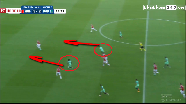 VIDEO: Pha tăng tốc làm lu mờ Ronaldo của Renato Sanches