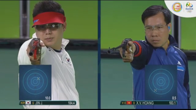 VIDEO: Xạ thủ Hoàng Xuân Vinh xuất sắc giành HCB 50m súng ngắn (Olympic 2016)