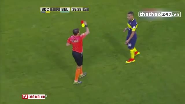 VIDEO: Carlos Tevez bị đuổi thẳng tay vì phạm lỗi, chửi trọng tài