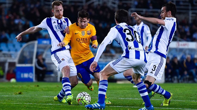 Hòa Sociedad, Barca bị Real Madrid bỏ xa trên BXH