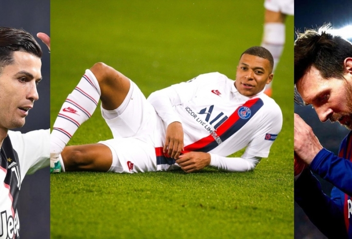 Mbappe vượt qua thành tích ghi bàn của Messi và Ronaldo