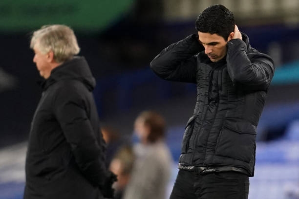 Arsenal ấn định tương lai của Arteta sau trận thua Everton