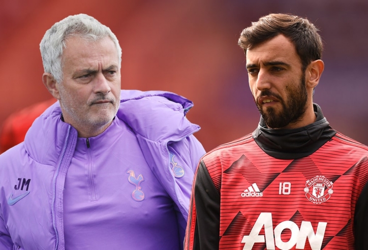 Mourinho mỉa mai Bruno Fernandes sau chiến thắng đầu năm mới