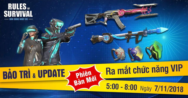 ROS Mobile Update 7/11: Chào đón sinh nhật Rules Of Survival