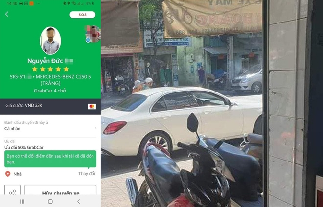 'Choáng' với dân chơi mang Mercedes tiền tỷ đi chạy Grab