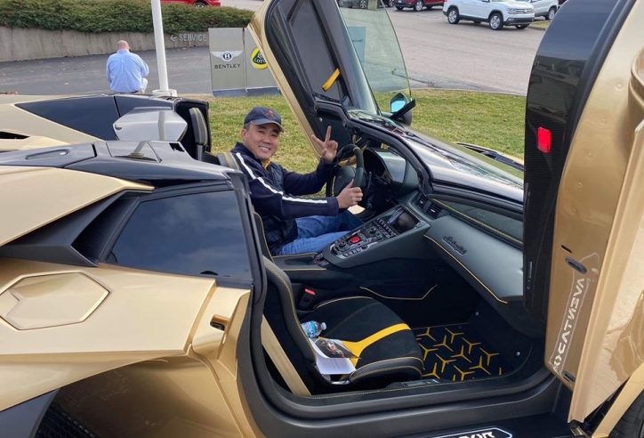 Trưởng đoàn Gia Lai Team tậu Lamborghini Aventador SVJ Roadster