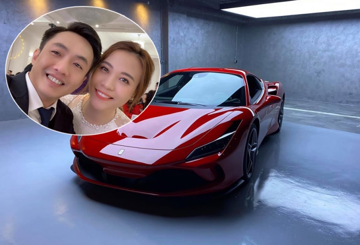 Cường Đô-la bất ngờ được vợ tặng siêu xe Ferrari F8 Tributo
