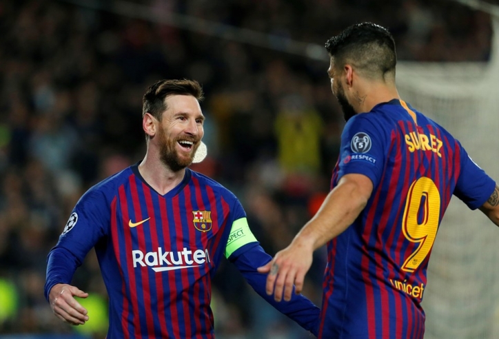 Messi rực sáng, Barca dễ dàng vào tứ kết Champions League