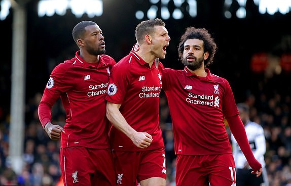 Bảng xếp hạng Ngoại hạng Anh vòng 31: Liverpool lên top 1