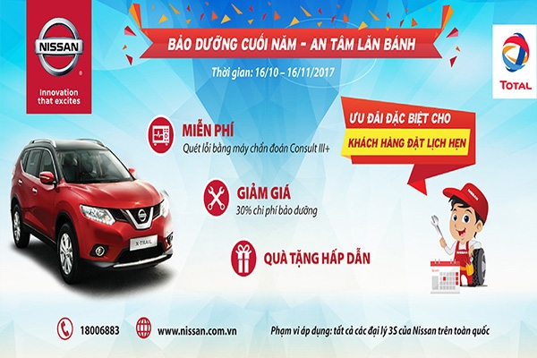 'Bảo dưỡng cuối năm, An tâm lăn bánh'