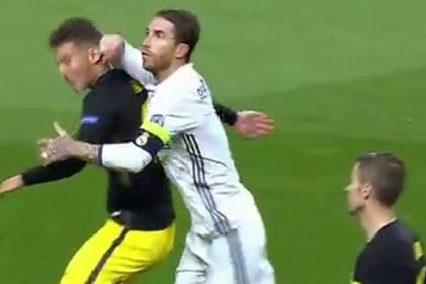 UEFA chính thức kết luận vụ Ramos thúc cùi chỏ sao Atletico