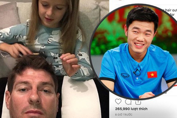Xuân Trường bông đùa, muốn cưới con gái Steven Gerrard