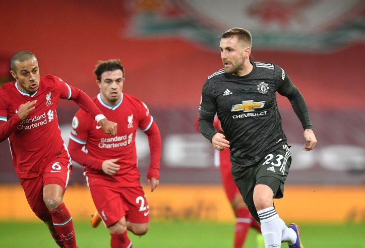 Thông số siêu khủng của Luke Shaw trận gặp Liverpool