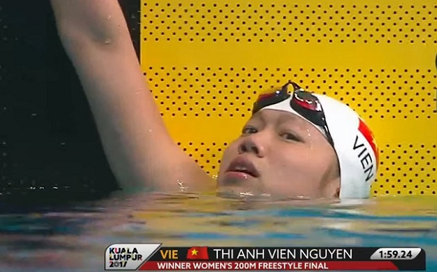 Phá kỷ lục SEA Games, Ánh Viên xuất sắc giành HCV thứ 8