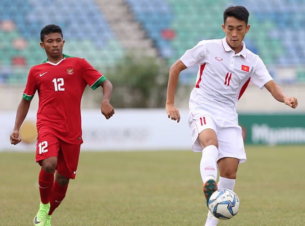 Văn Nam lập cú đúp, U18 Việt Nam thắng dễ U18 Indonesia