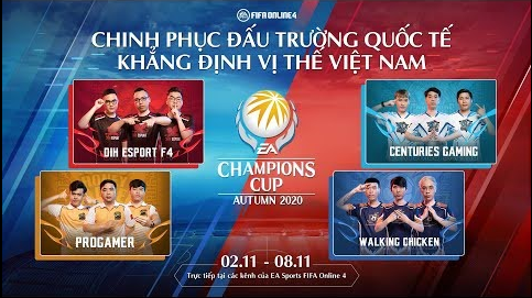 Fifa Online 4: Lịch thi đấu EACC Autumn 2020 ngày 3/11