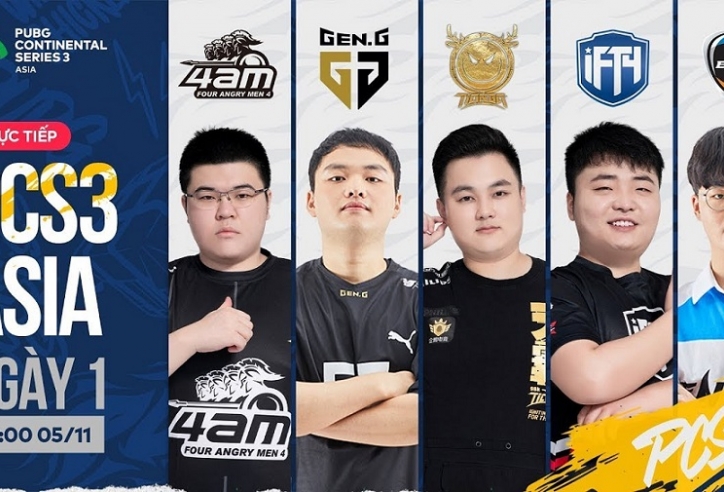 Kết quả PUBG Continental Series 3 ASIA (PCS 3 ASIA) ngày 1