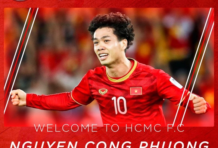 Cong Phuong to receive new shirt number in Ho Chi Minh City FC