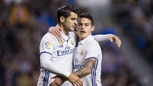 Morata muốn được tiếp tục sát cánh cùng James Rodriguez