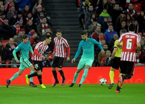 Video bàn thắng: Athletic Bilbao 2-1 Barcelona (Vòng 1/8 Cup nhà Vua)