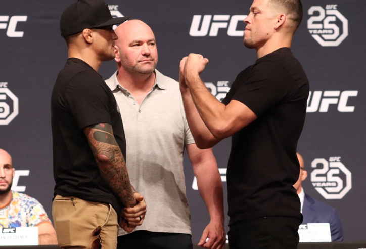 Chủ tịch UFC phủ nhận thông tin Diaz vs Poirier sẽ tranh đai hạng cân mới 165lbs? 