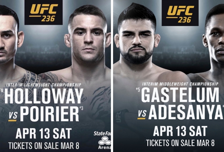 UFC 236: Song vương lên ngôi giữa hai màn tử chiến