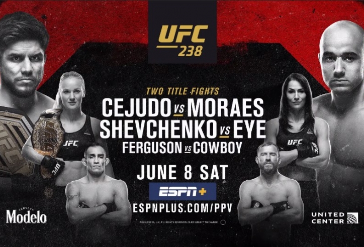 KẾT QUẢ UFC 238: Đêm đấu mãn nhãn đầy cảm xúc