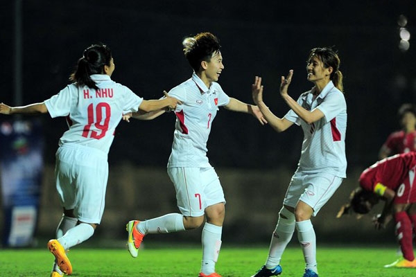 Chấm điểm nữ VN 2-0 nữ Myanmar: Tuyệt vời các cô gái VN
