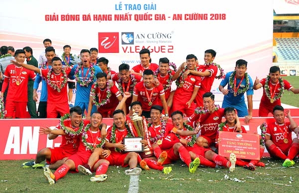 Viettel đổi tên thành Thể Công sau khi vô địch giải hạng Nhất QG - An Cường 2018
