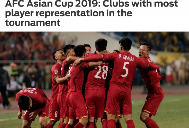 Hà Nội lọt top CLB đóng góp nhiều tuyển thủ cho Asian Cup