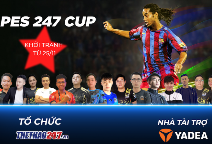 16 game thủ hàng đầu Việt Nam tranh giải PES 247 Cup