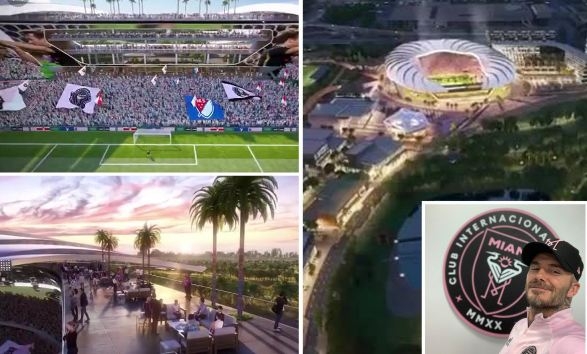 Đội của Beckham hé lộ sân mới trị giá gần tỷ USD, có cây cọ trên nóc