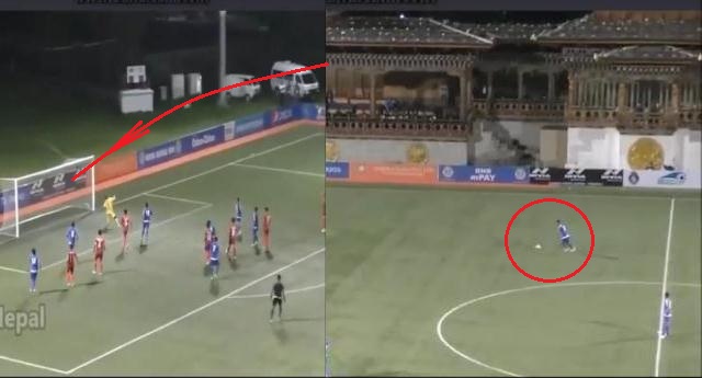 Cầu thủ U16 tái hiện siêu phẩm sút phạt của Ronaldinho từ giữa sân