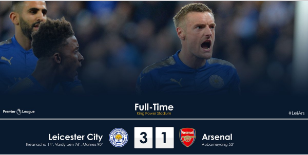 Highlights: Leicester 3-1 Arsenal (Vòng 31 Ngoại hạng Anh)