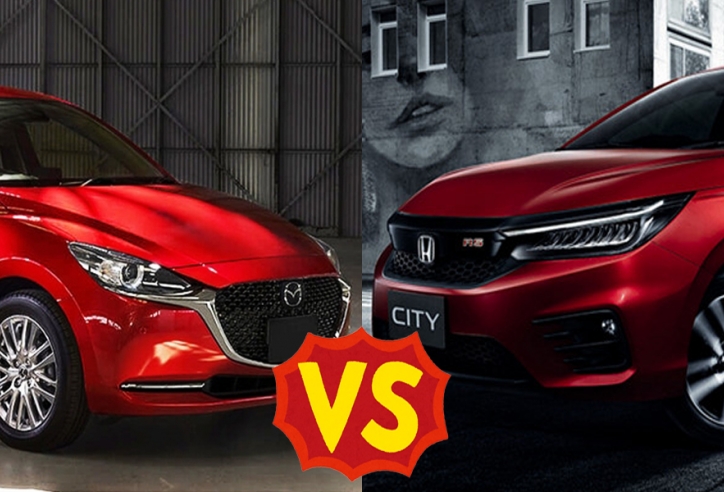 Tầm giá 600 triệu nên mua xe Honda City hay Mazda 2?