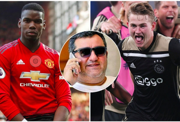 Pogba, De Ligt bỗng mắc kẹt vì 'siêu cò' Raiola lĩnh án phạt 