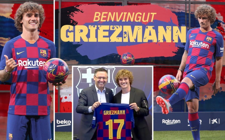 Hé lộ vận đen của số áo mà Griezmann chọn ở Barca