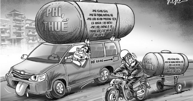 Một chiếc ô tô tại Việt Nam phải 'cõng' những loại thuế gì?