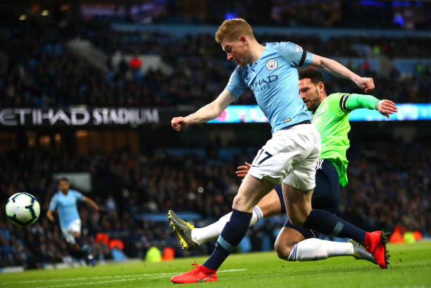 VIDEO: De Bruyne dứt điểm góc hẹp mở tỷ số trận đấu
