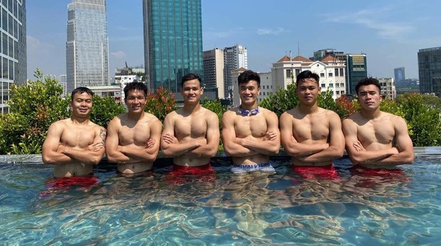 U22 Việt Nam khoe body 6 múi trước ngay lên đường dự SEA Games 30