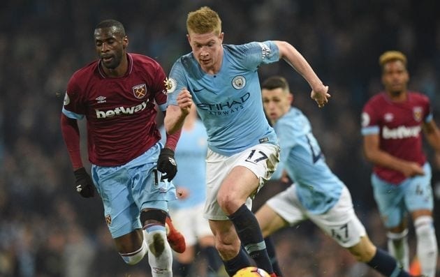 Lịch thi đấu Ngoại hạng Anh vòng 26: Man City đấu West Ham